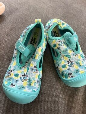 Disney Teal & Yellow Mickey Mouse Kids Water Shoes